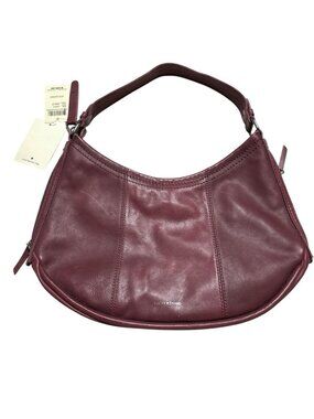 Lucky Brand Kate Leather Hobo Shoulder Bag Merlot New